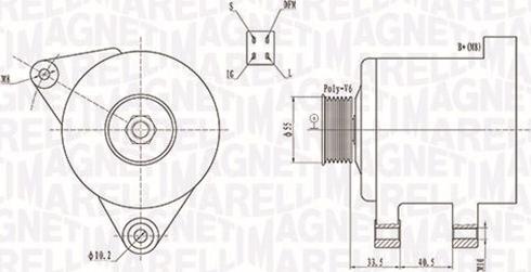 Magneti Marelli 063731605010 - Laturi inparts.fi