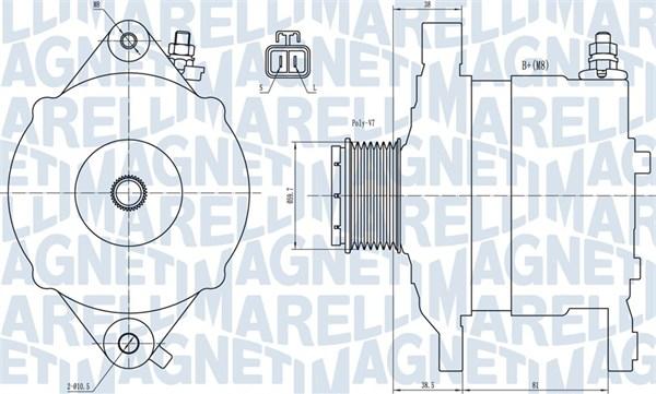 Magneti Marelli 063731602010 - Laturi inparts.fi