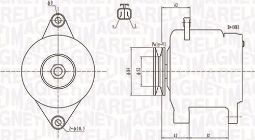 Magneti Marelli 063731615010 - Laturi inparts.fi