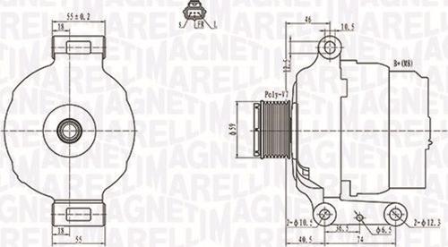 Magneti Marelli 063731639010 - Laturi inparts.fi