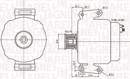 Magneti Marelli 063731630010 - Laturi inparts.fi