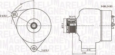 Magneti Marelli 063731090010 - Laturi inparts.fi