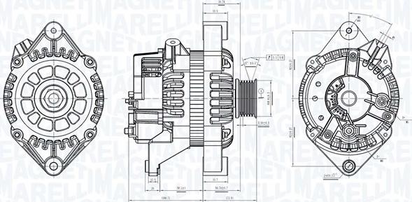 Magneti Marelli 063731053010 - Laturi inparts.fi