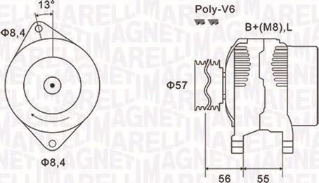 Magneti Marelli 063731088010 - Laturi inparts.fi