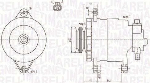 Magneti Marelli 063731183010 - Laturi inparts.fi