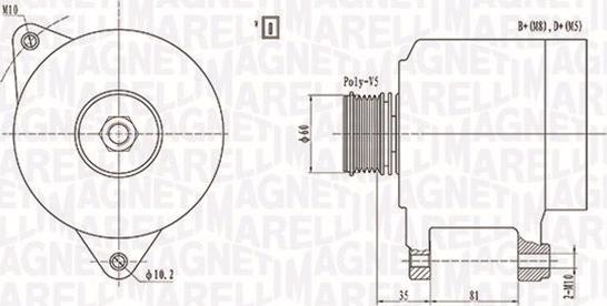 Magneti Marelli 063731139010 - Laturi inparts.fi