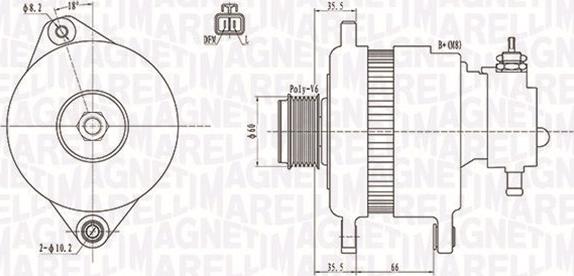 Magneti Marelli 063731899010 - Laturi inparts.fi