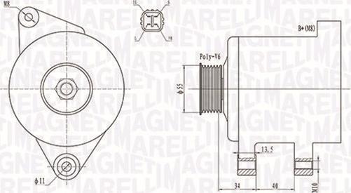 Magneti Marelli 063731894010 - Laturi inparts.fi