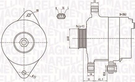 Magneti Marelli 063731892010 - Laturi inparts.fi