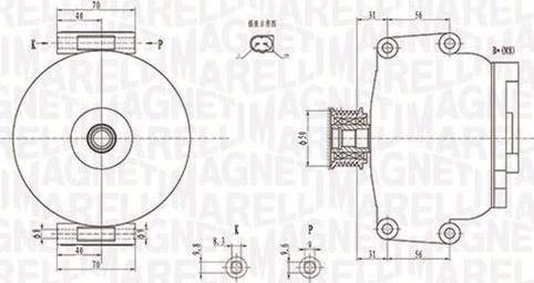 Magneti Marelli 063731846010 - Laturi inparts.fi