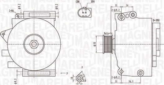 Magneti Marelli 063731859010 - Laturi inparts.fi