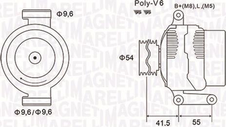 Magneti Marelli 063731856010 - Laturi inparts.fi