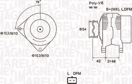 Magneti Marelli 063731850010 - Laturi inparts.fi