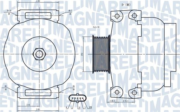 Magneti Marelli 063731851010 - Laturi inparts.fi