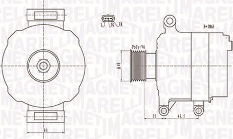 Magneti Marelli 063731869010 - Laturi inparts.fi