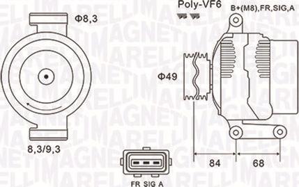 Magneti Marelli 063731864010 - Laturi inparts.fi