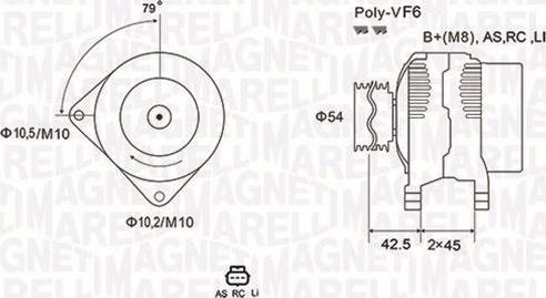 Magneti Marelli 063731865010 - Laturi inparts.fi