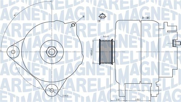 Magneti Marelli 063731866010 - Laturi inparts.fi