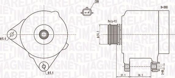 Magneti Marelli 063731860010 - Laturi inparts.fi