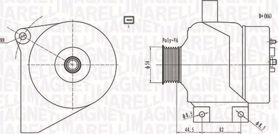 Magneti Marelli 063731861010 - Laturi inparts.fi