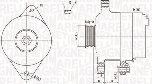 Magneti Marelli 063731809010 - Laturi inparts.fi