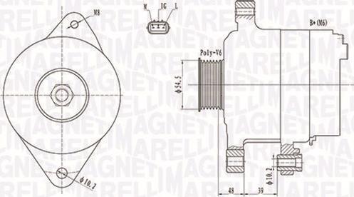 Magneti Marelli 063731800010 - Laturi inparts.fi