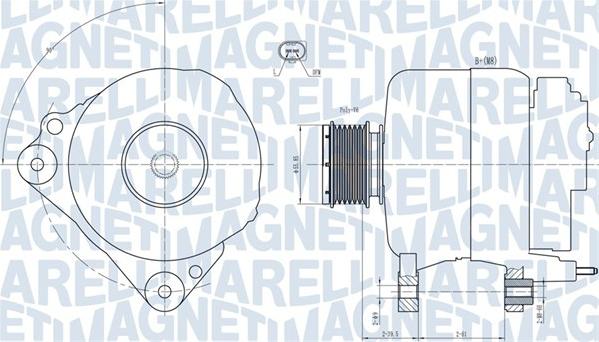 Magneti Marelli 063731810010 - Laturi inparts.fi