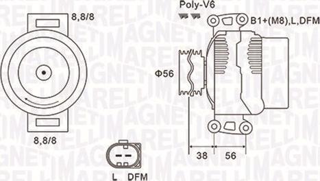 Magneti Marelli 063731811010 - Laturi inparts.fi