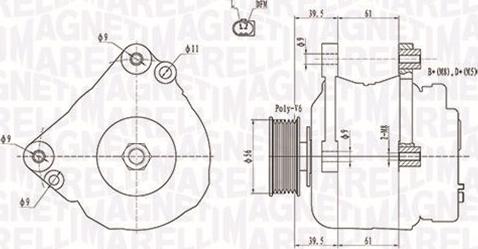 Magneti Marelli 063731818010 - Laturi inparts.fi