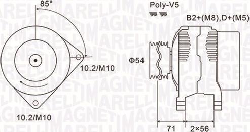 Magneti Marelli 063731833010 - Laturi inparts.fi