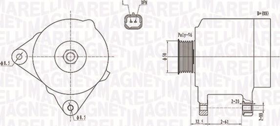 Magneti Marelli 063731824010 - Laturi inparts.fi