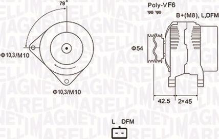 Magneti Marelli 063731879010 - Laturi inparts.fi