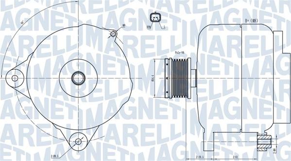 Magneti Marelli 063731876010 - Laturi inparts.fi