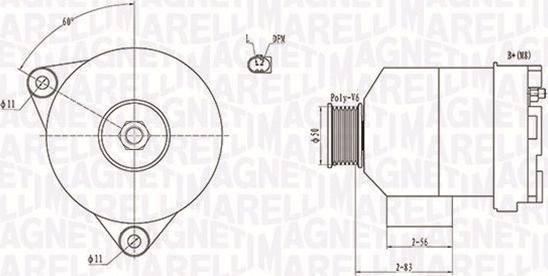 Magneti Marelli 063731872010 - Laturi inparts.fi