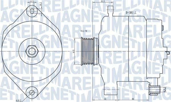 Magneti Marelli 063731343010 - Laturi inparts.fi