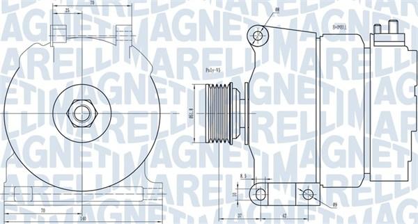 Magneti Marelli 063731342010 - Laturi inparts.fi