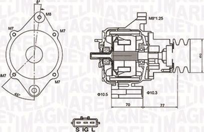 Magneti Marelli 063731367010 - Laturi inparts.fi