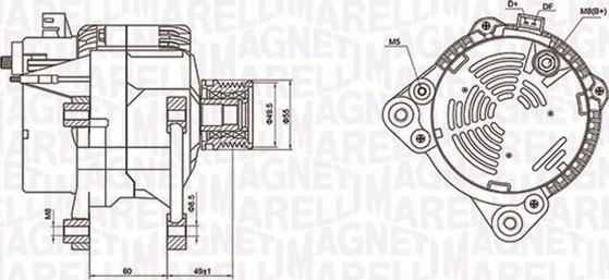 Magneti Marelli 063731260010 - Laturi inparts.fi