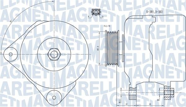 Magneti Marelli 063731228010 - Laturi inparts.fi