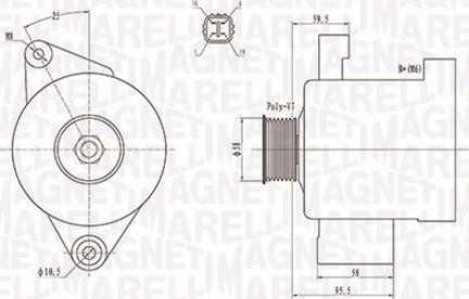 Magneti Marelli 063731796010 - Laturi inparts.fi