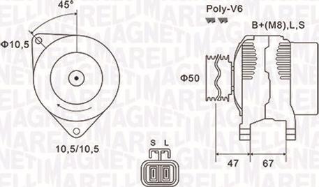 Magneti Marelli 063731790010 - Laturi inparts.fi