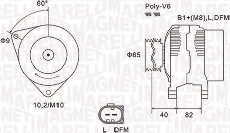 Magneti Marelli 063731746010 - Laturi inparts.fi