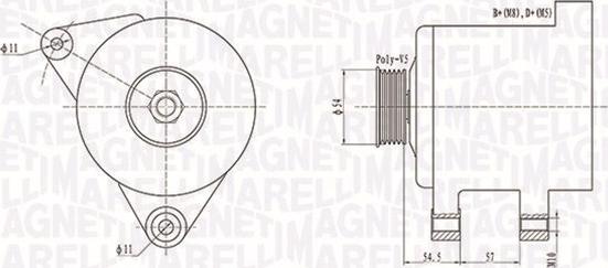 Magneti Marelli 063731747010 - Laturi inparts.fi