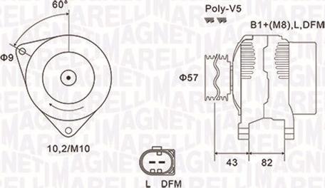 Magneti Marelli 063731759010 - Laturi inparts.fi