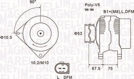 Magneti Marelli 063731756010 - Laturi inparts.fi