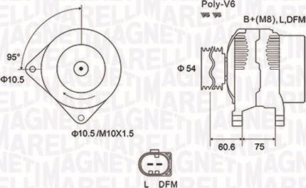 Magneti Marelli 063731757010 - Laturi inparts.fi