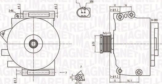 Magneti Marelli 063731764010 - Laturi inparts.fi