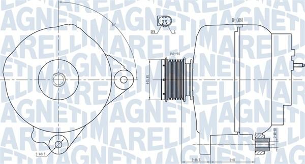 Magneti Marelli 063731763010 - Laturi inparts.fi