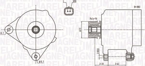 Magneti Marelli 063731762010 - Laturi inparts.fi