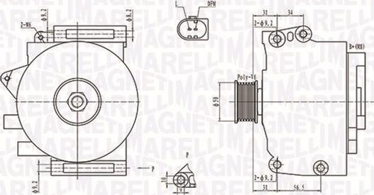 Magneti Marelli 063731701010 - Laturi inparts.fi